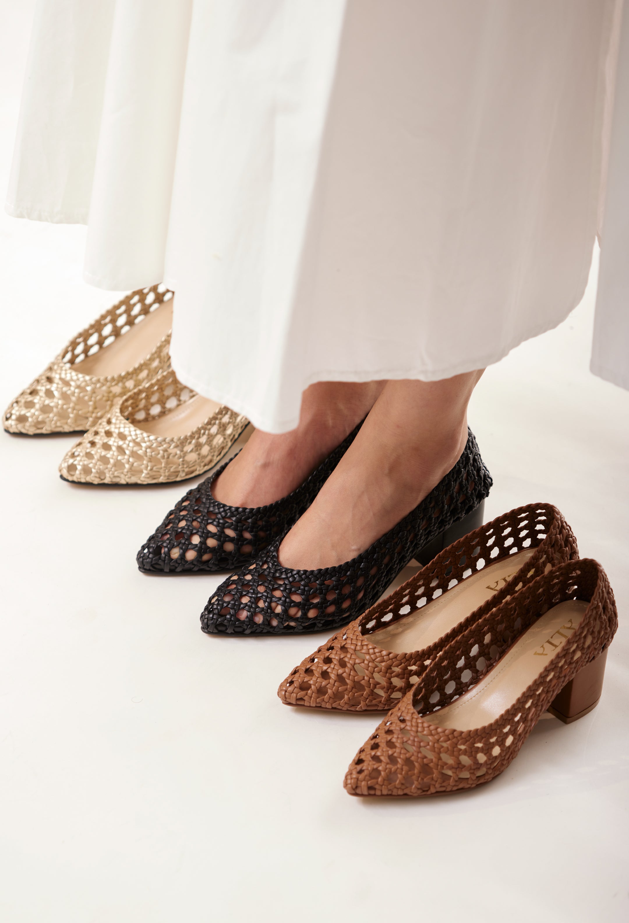 CONTESSA CRAFT BLACK HEELS