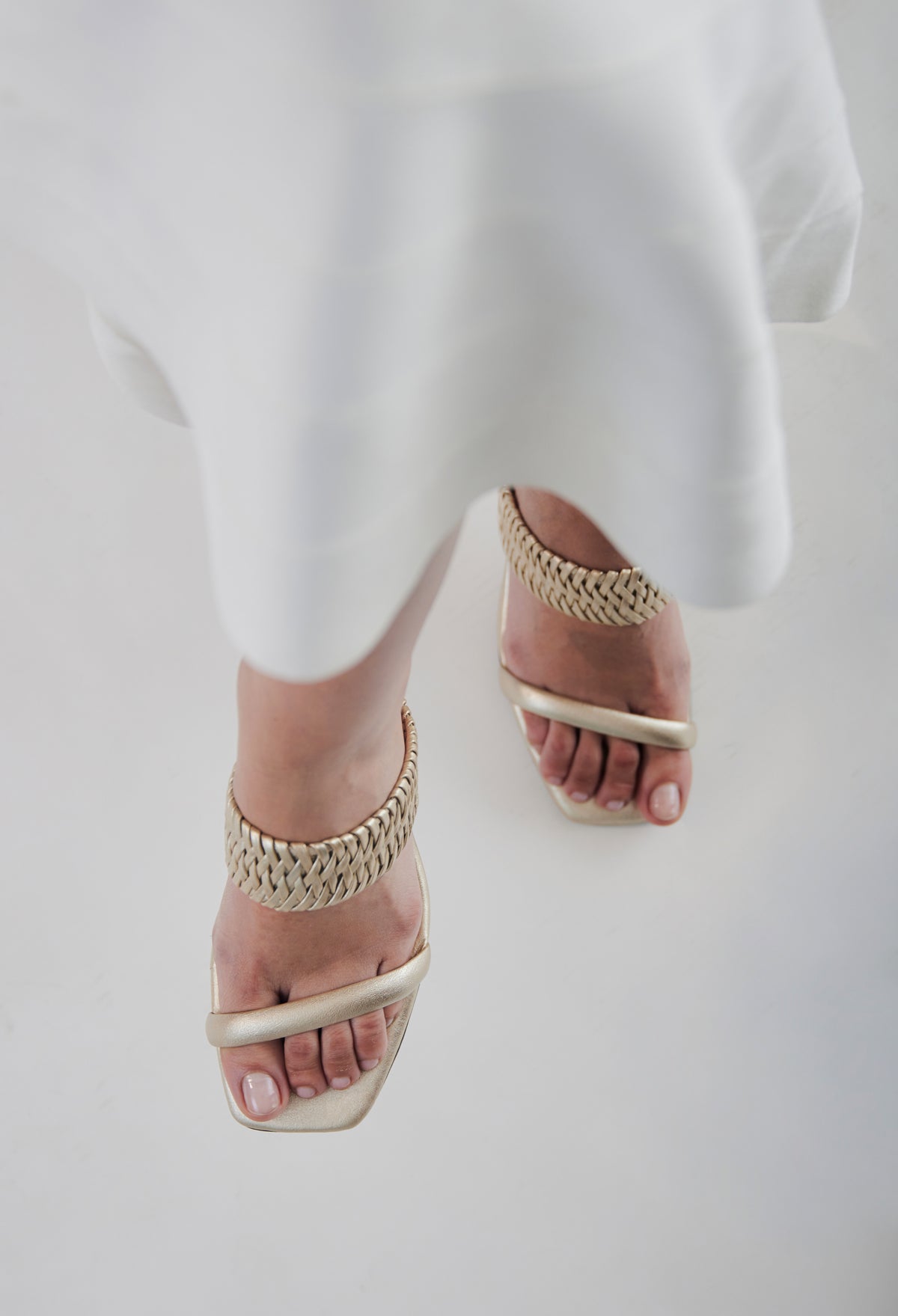 ETTA CRAFT GOLD HEELS