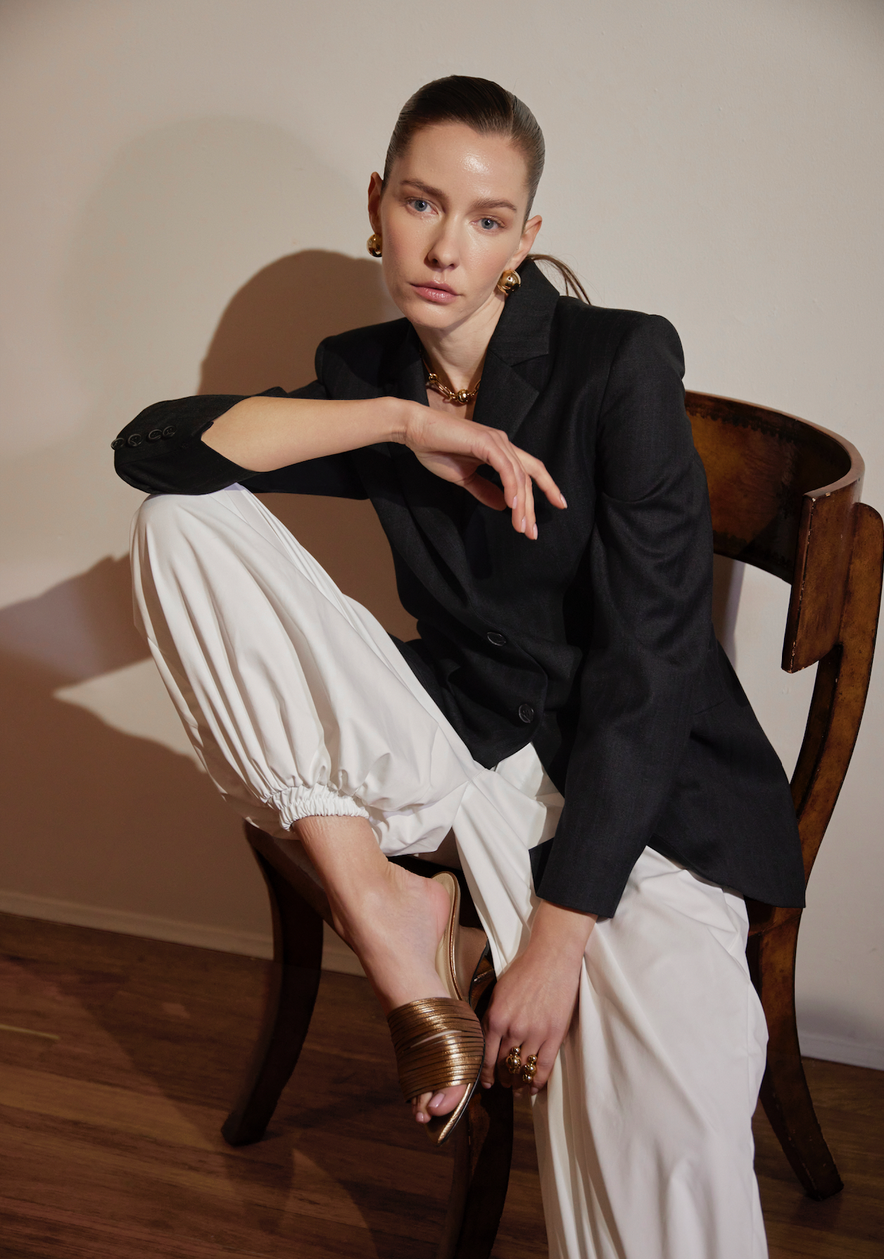 EMILIA BRONZE HEELS X HELENA FADUL