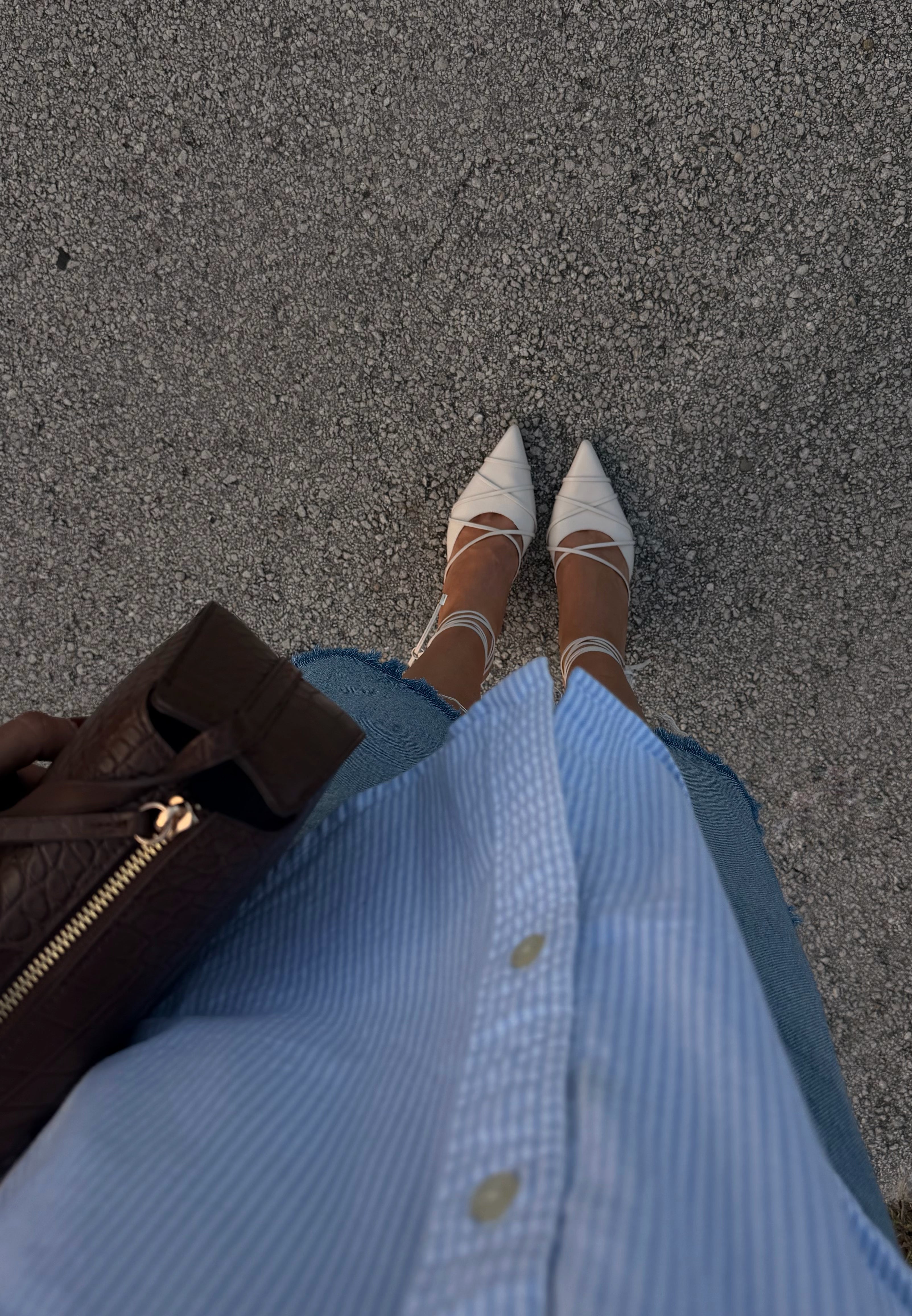 MARTHA OFF WHITE HEELS