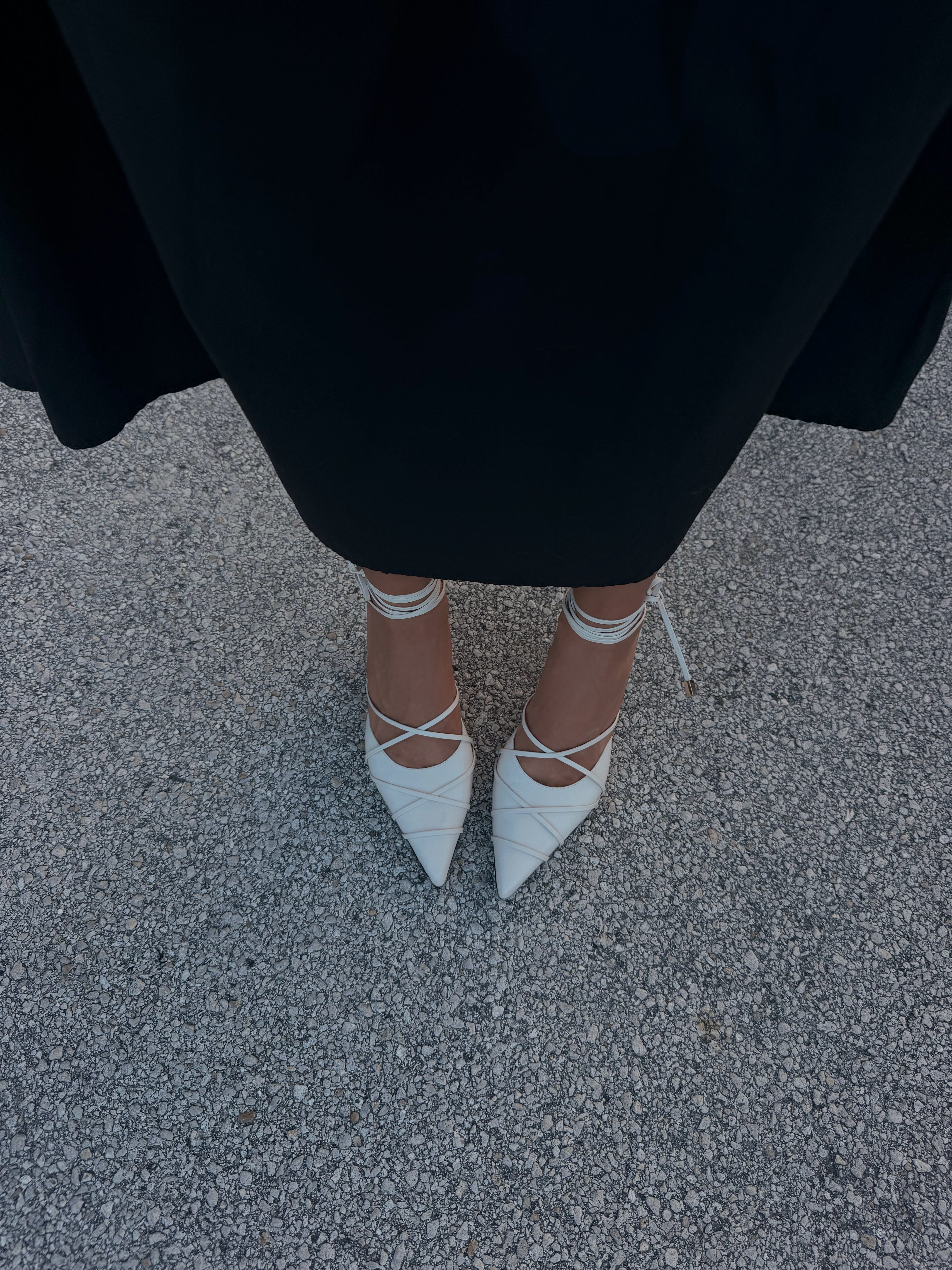MARTHA OFF WHITE HEELS