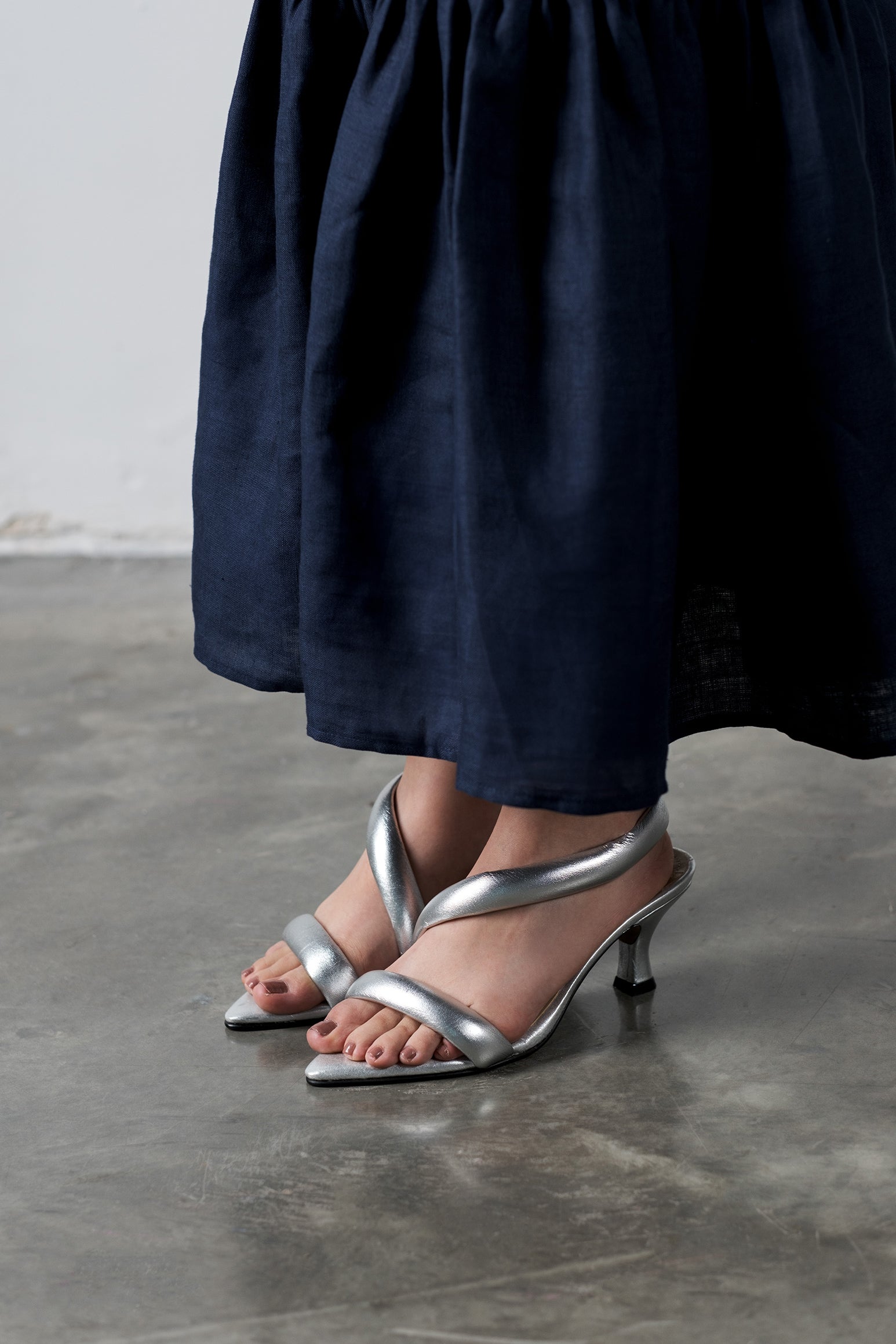 OPHELIA SILVER SANDALS