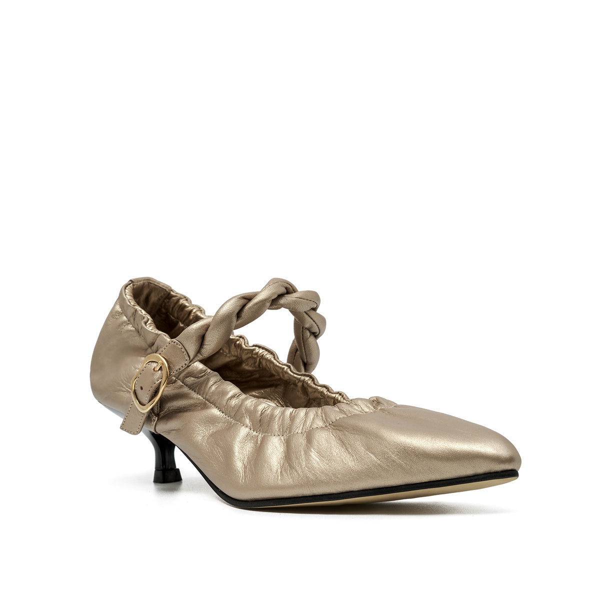 DONELLA GOLD HEELS