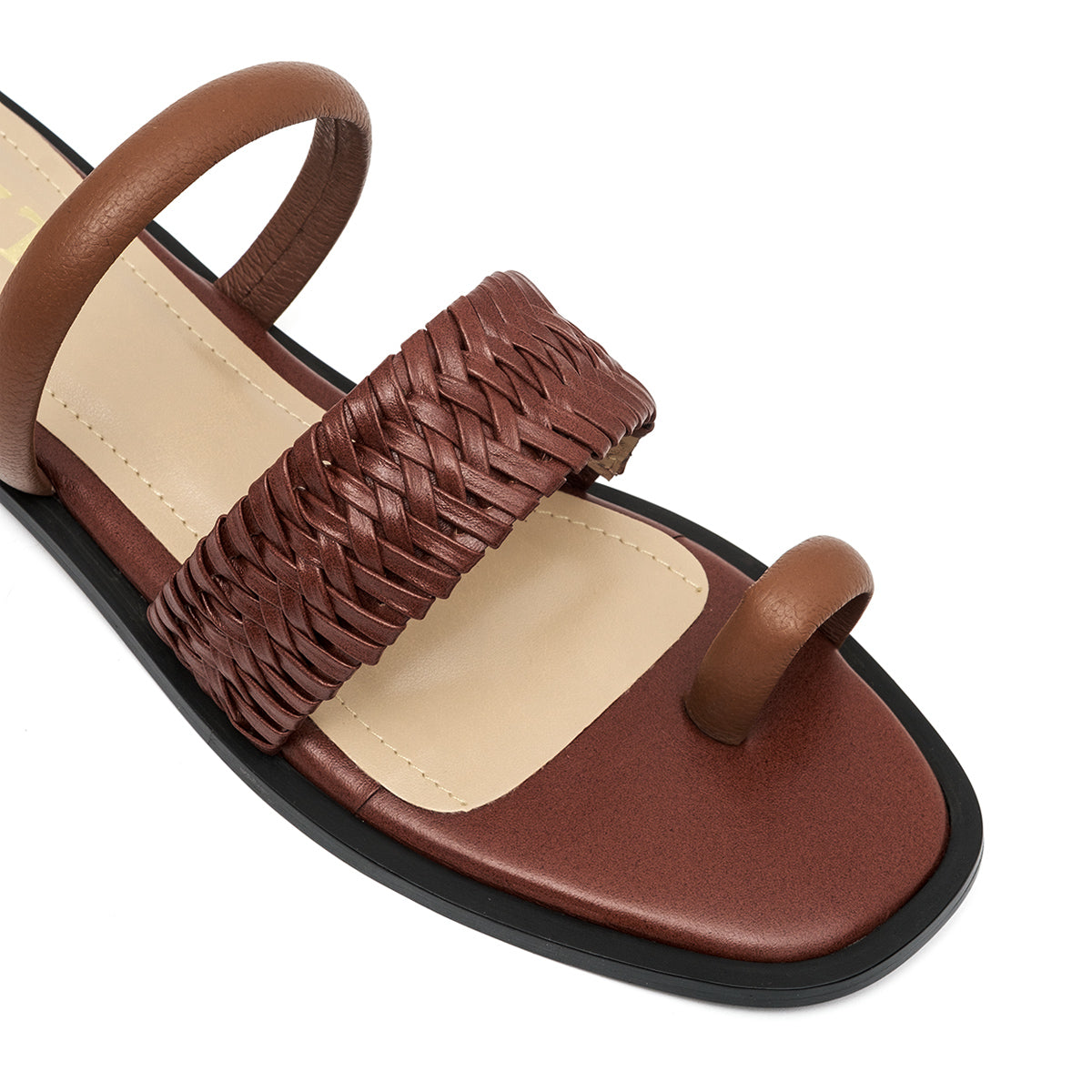 ALLEGRA COGNAC SANDALS