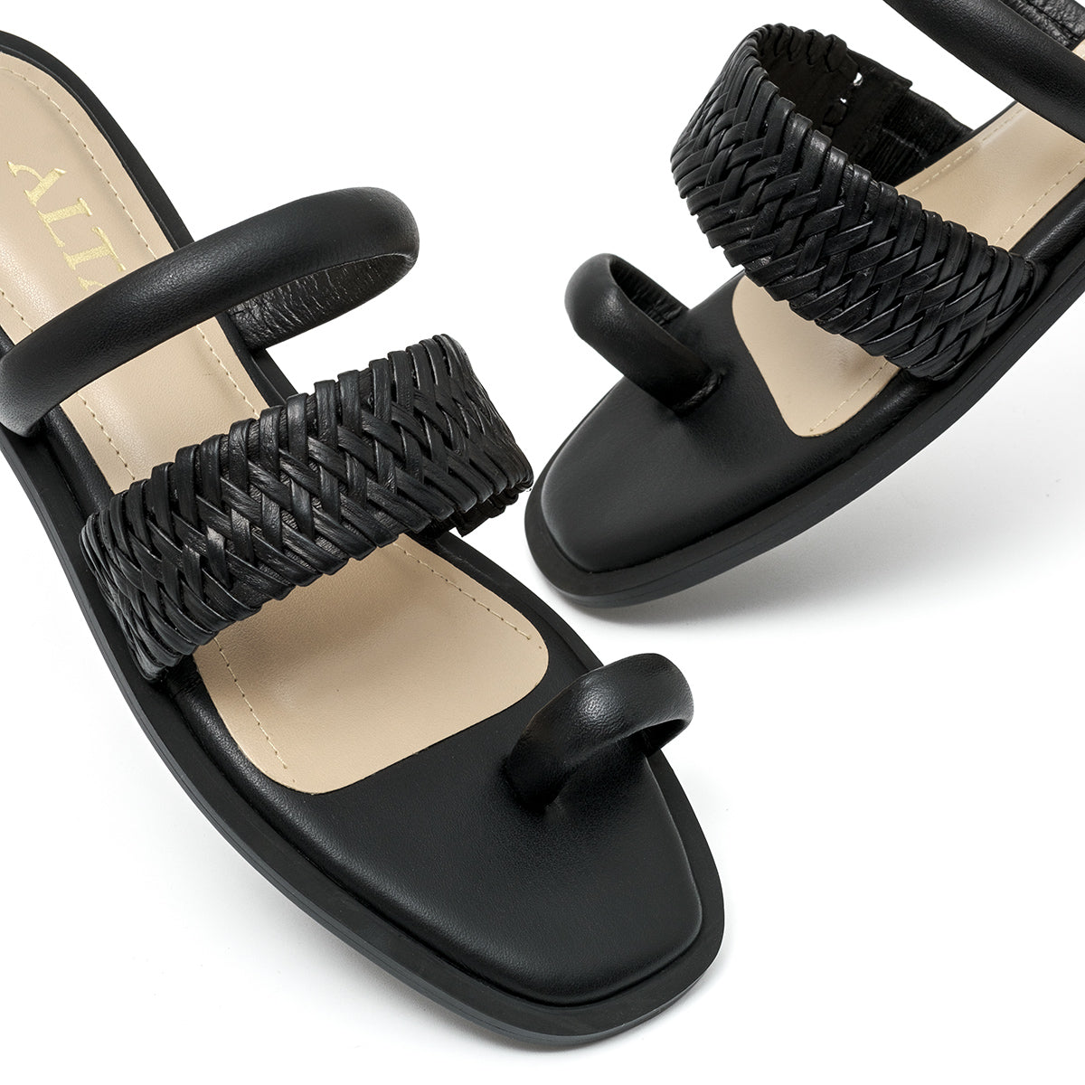 ALLEGRA BLACK SANDALS